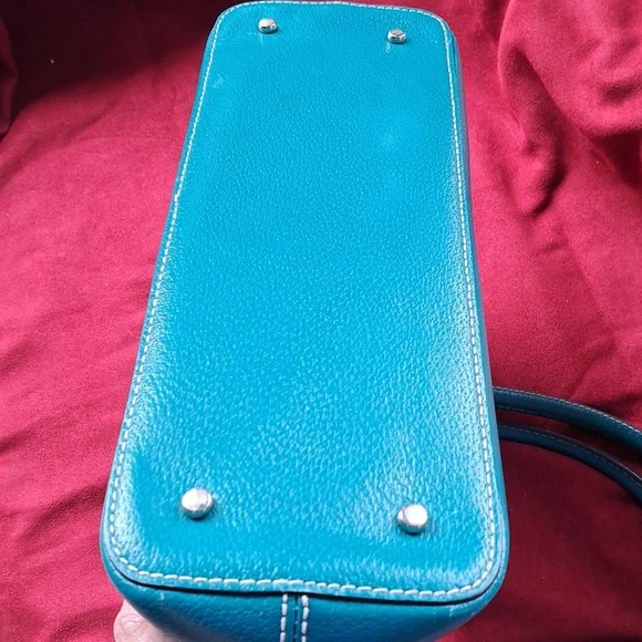 SALE Kate Spade Teal Blue Leather Shoulder Bag Great Used Condition - Picture 6 of 12